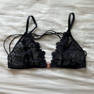 SavagexFenty Black Front Closure Bralette
